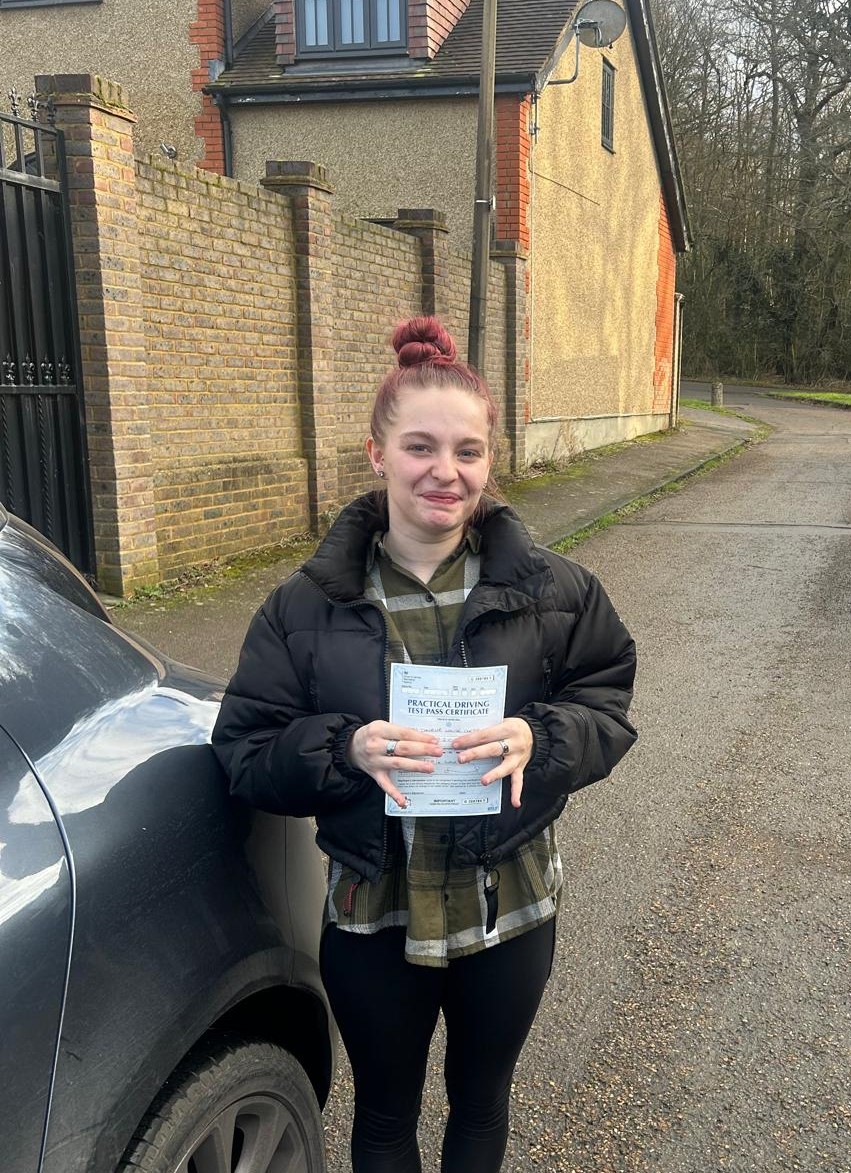 Danielle C passes her driving test after her Loughton intensive driving course with A Pass 4 U Driving School