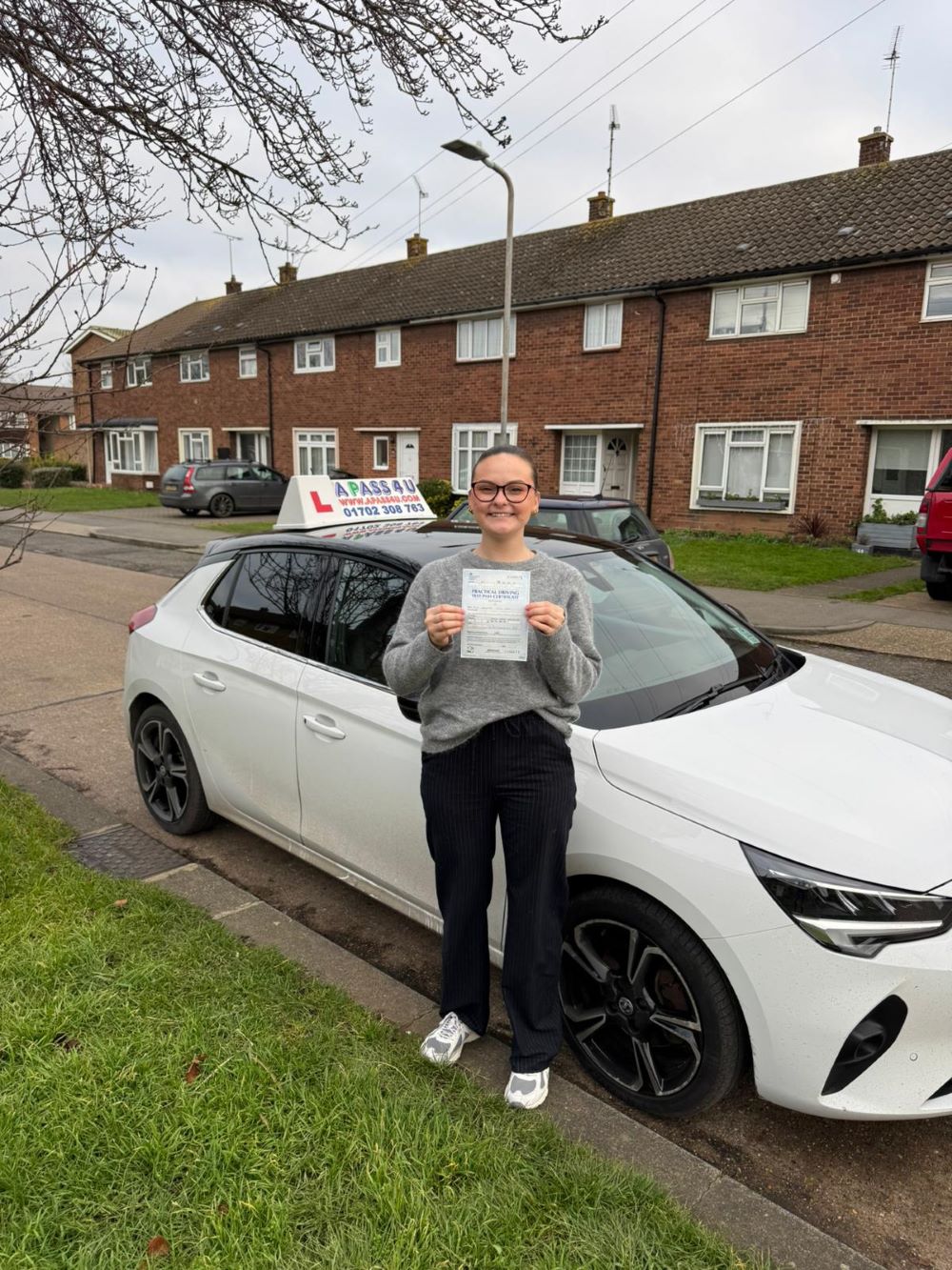 Vendija Eke passed her driving test 1st time in Southend on Sea