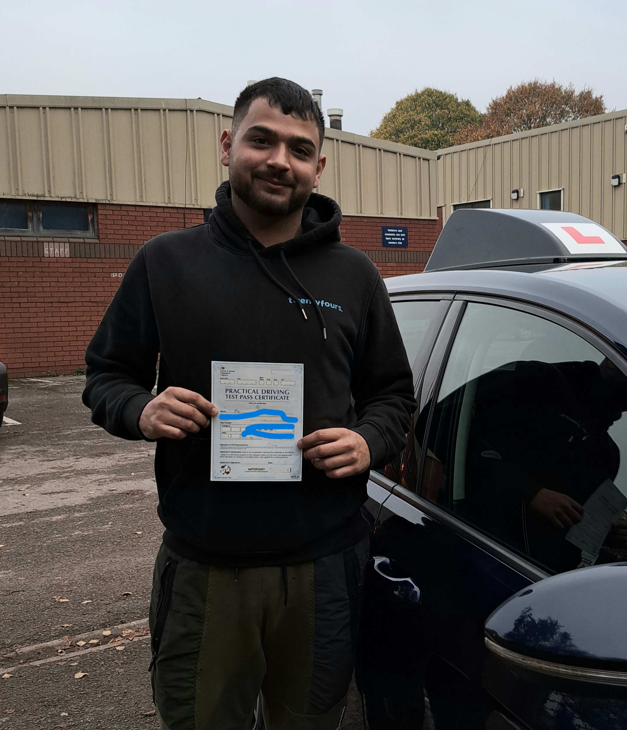 The Banbury intensive driving course hit the mark for Xavier G who passed his driving test st time