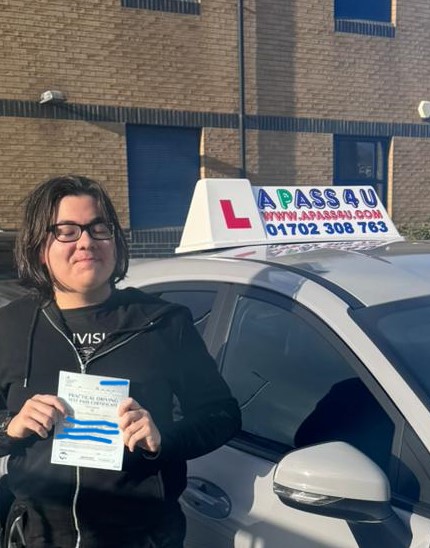 John G passed his driving test in Tilbury with A Pass 4 U Driving School instructor Artan after a short driving course