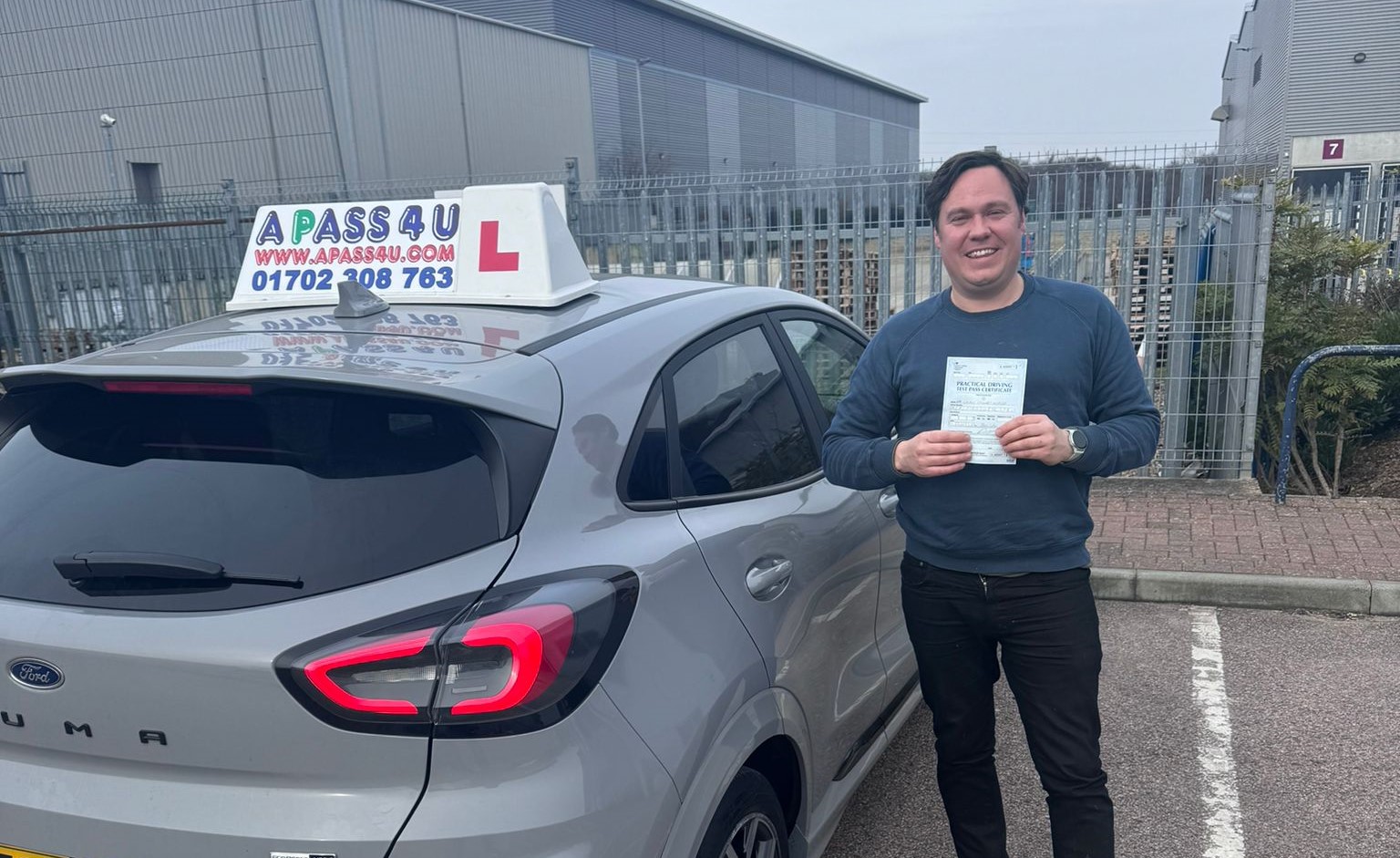 After 10 days with our specialist driving instructor Artan, Laurie did a great job whilst on his driving test in Basildon and passed