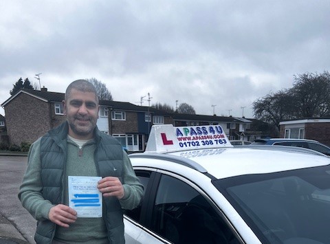 A great driving test pass in Southend for Ravi M after some driving tuition from our expert driving instructor Ray Brown